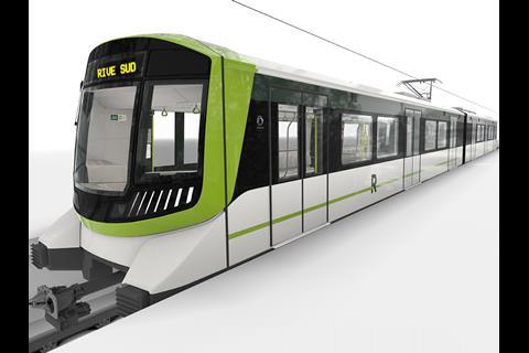Alstom said the Montréal REM vehicles would be designed 'to perfectly fuse with the green spaces of the city', offering passengers 'breathtaking views' through the large windows.